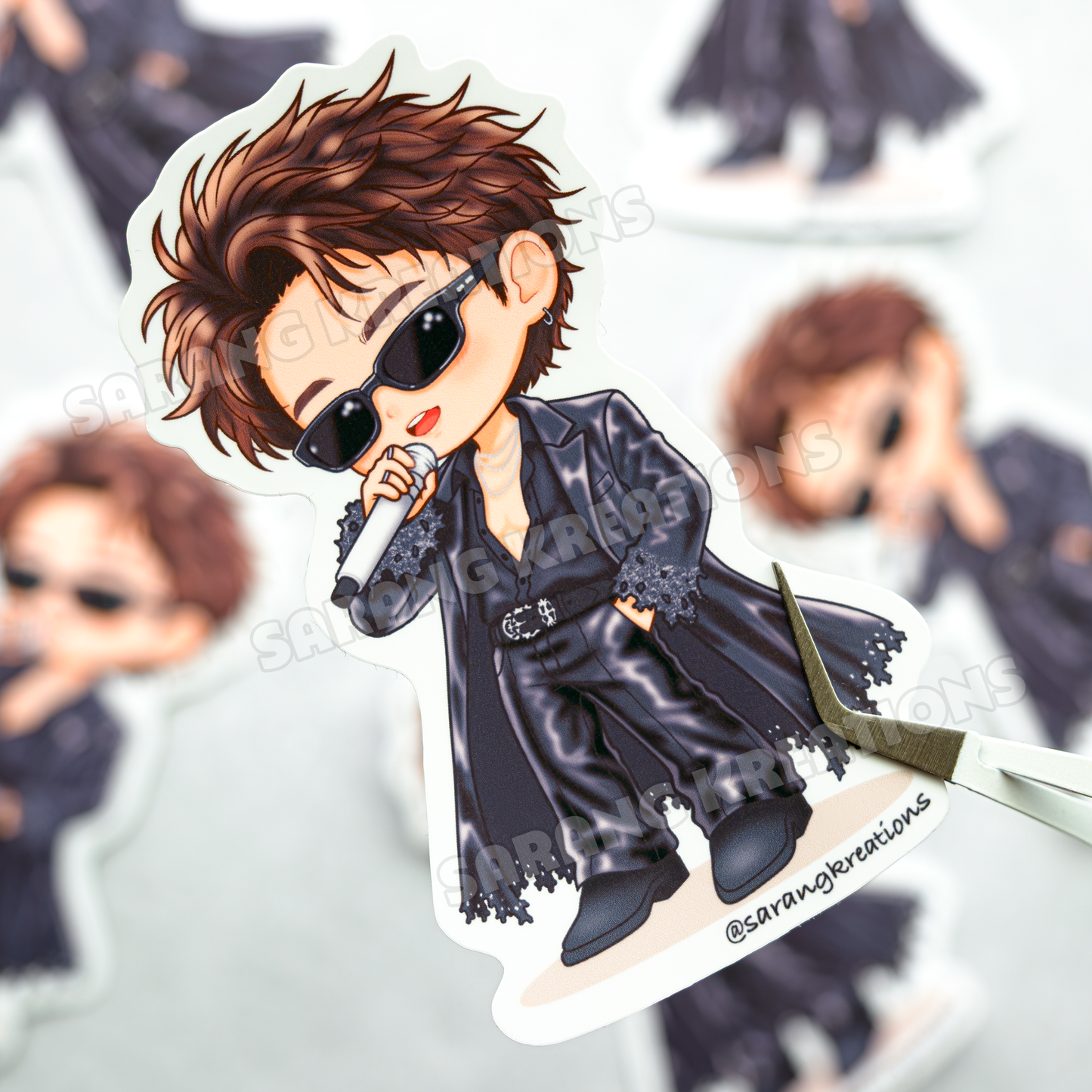 Matrix Hobi Sticker – Hoseok in Madrid Glossy Laminated Vinyl