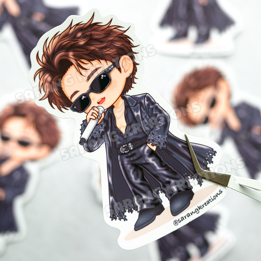 Matrix Hobi Sticker – Hoseok in Madrid Vinyl Glossy Laminated Finish