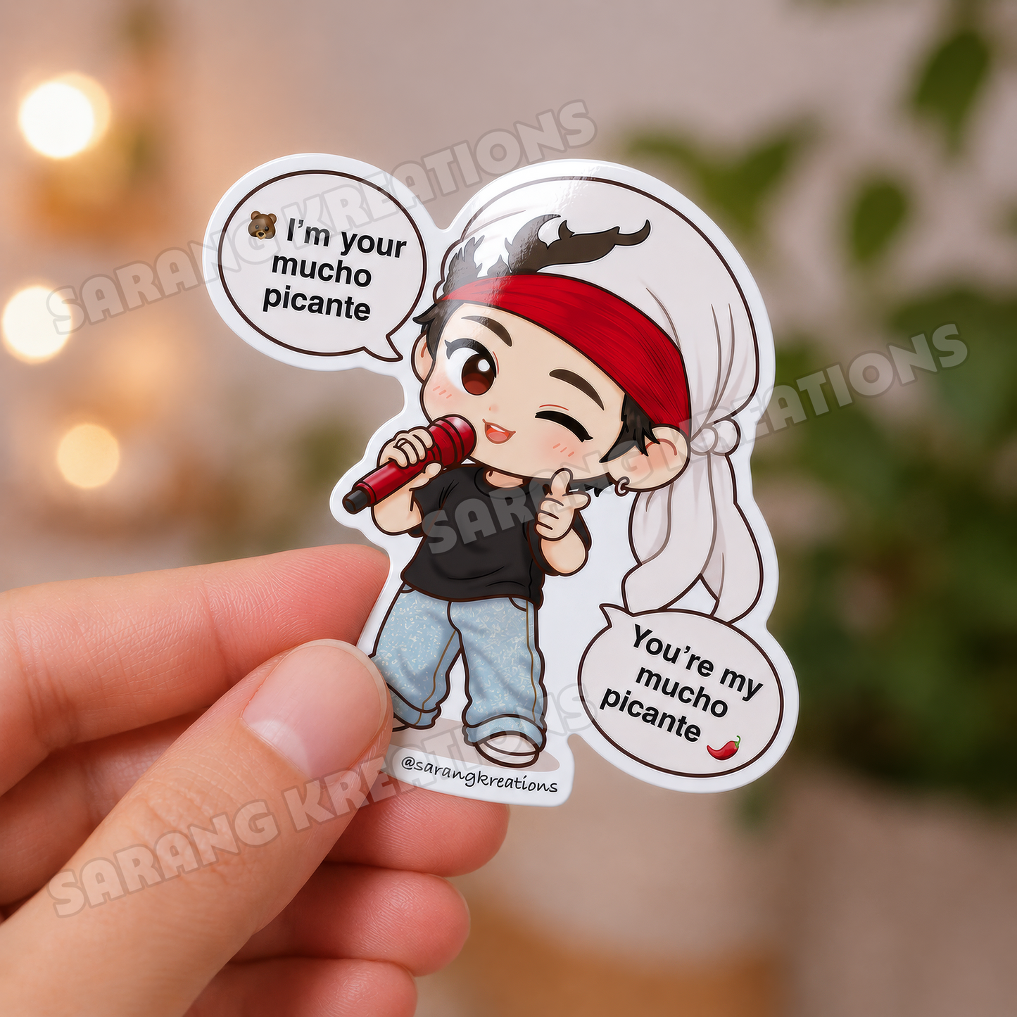 Mucho Picante V - K-pop Army Gift - Glossy Laminated Finish