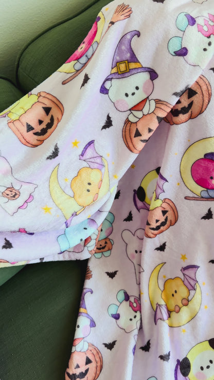 Halloween Bangtannies Velveteen Plush Blanket
