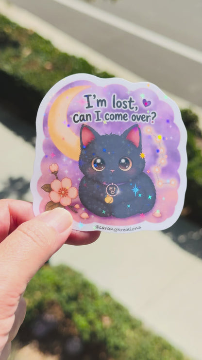 I’m Lost, Can I Come Over? Tang Sticker, Yoongi's Cat, Glossy Laminated Vinyl Sticker