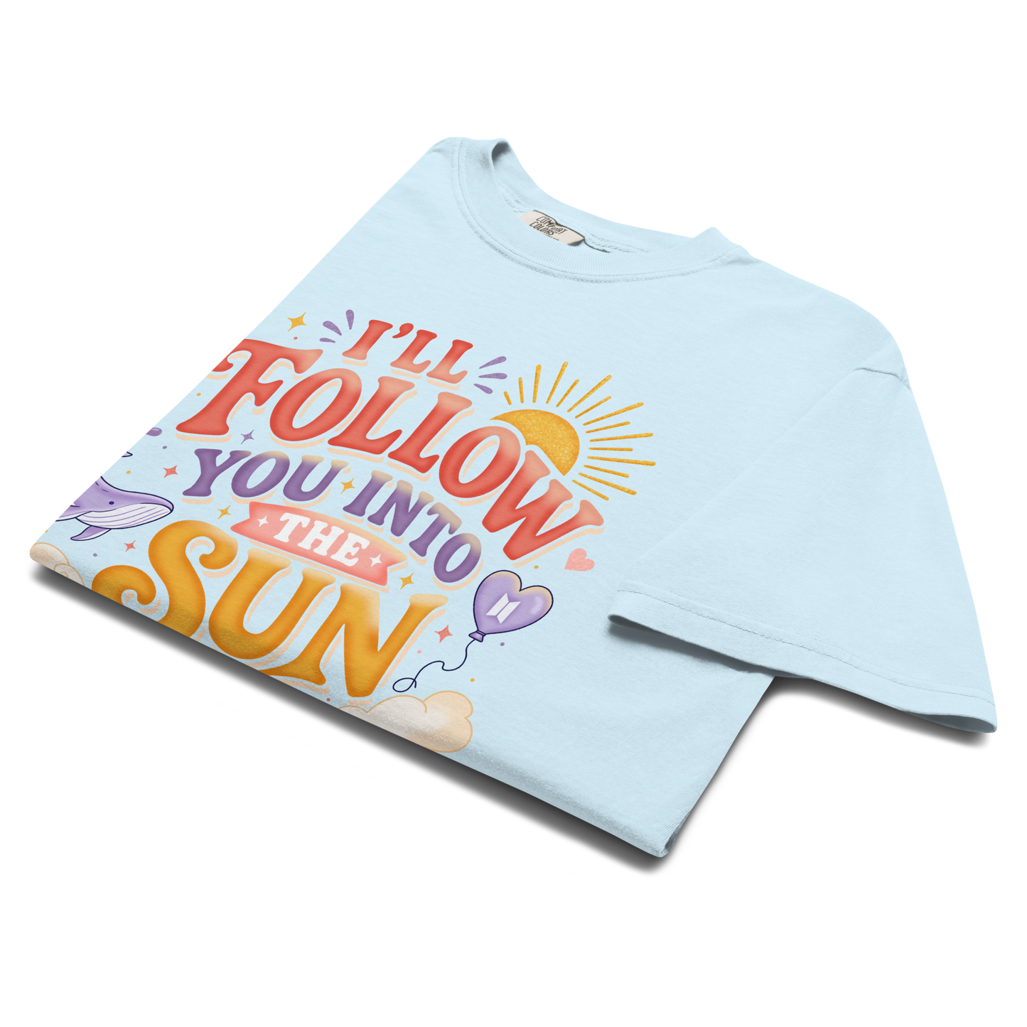 I'll Follow You Into The Sun T-Shirt - Arirang K-pop Fan Shirt for Army - Comfort Colors Tee