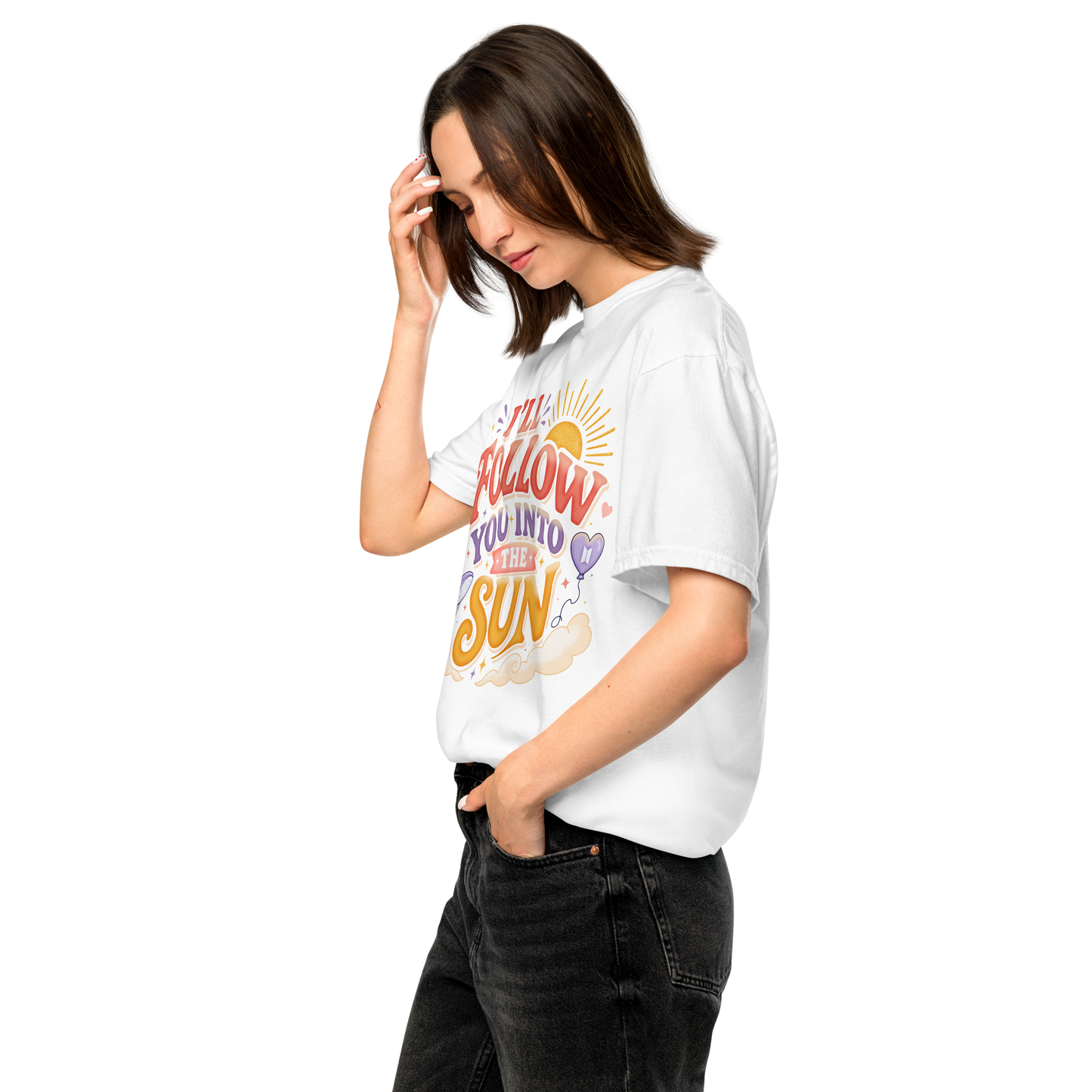 I'll Follow You Into The Sun T-Shirt - Arirang K-pop Fan Shirt for Army - Comfort Colors Tee